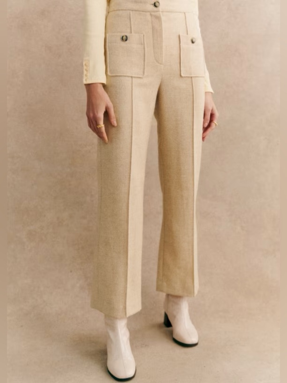 Sezane Emilio Trousers Wool 38 - Picture 4 of 12